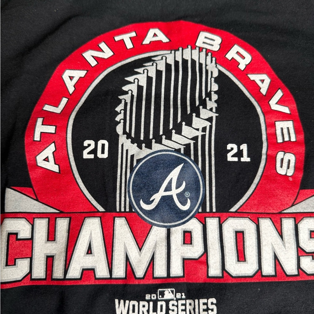 Fanatics Black and Red Atlanta Braves Champions‎ Tee